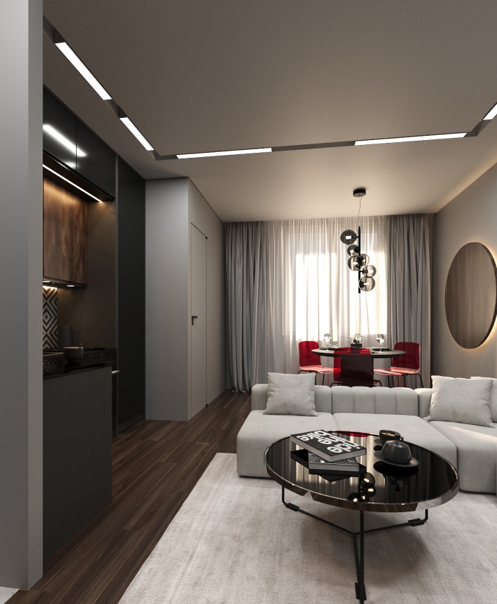 Intérieur appartement contemporain