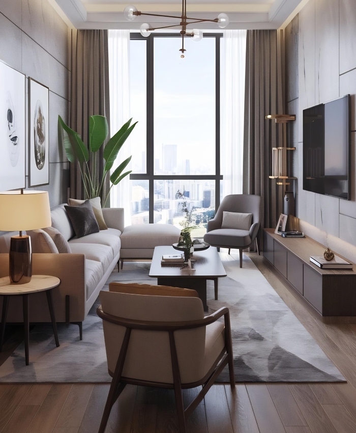 Salon appartement moderne