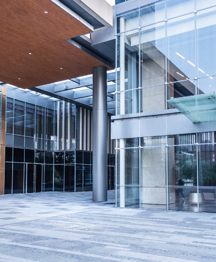 Hall immeuble de bureaux moderne